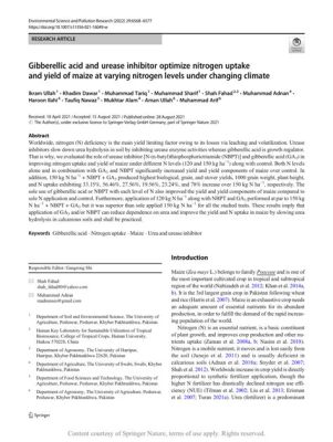 Urease Inhibitor for Sustainable Agricultural Practices: Optimizing Nitrogen Utilization and Yield!